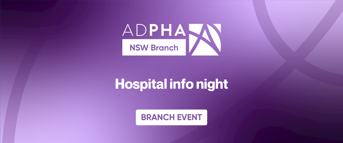 NSW Branch | Hospital info night